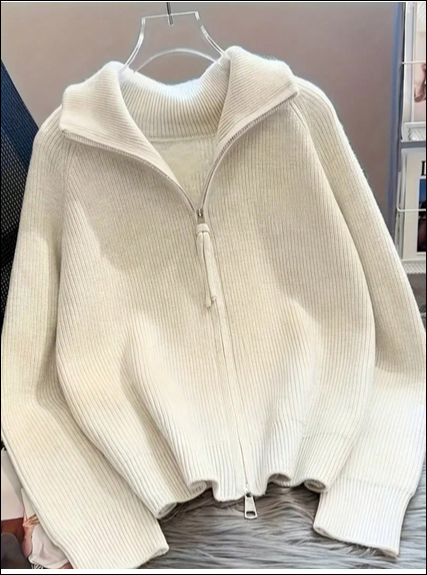 เสื้อคาร์ดิแกนซิปอัพ