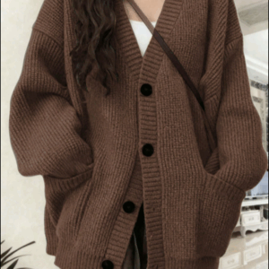 เสื้อคาร์ดิแกนถักแฟชั่นและหรูหราสำหรับสตรี